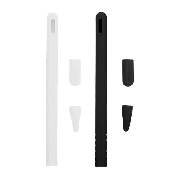 2pcs Silicone Stylus Pen cubre cubiertas protectoras compatibles para el lápiz de manzana 2