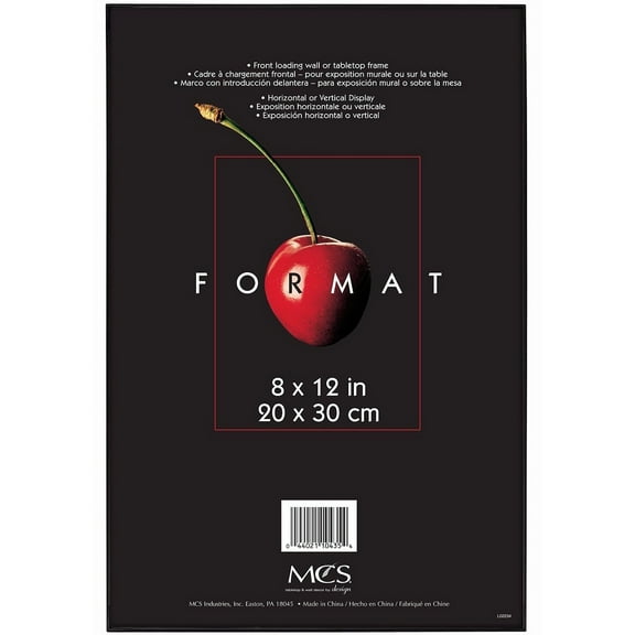 MCS 8x12 Inch Format Frame, Black (10435)