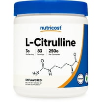 Nutricost Pure L-Citrulline (Base) Powder 250 Grams - Vegetarian Health Supplement