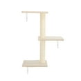 thumbnail image 2 of Pefilos Cat Wall Shelves and Perches Set of 6 with Cat Perch, Indoor Cat Condo for Sleeping Playing Lounging Climbing Cat Tree House, Beige, 2 of 15