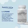 thumbnail image 4 of Superior Labs 100% Pure L-Lysine Amino Acid Supplements Vegetable Capsules 500mg, Gluten-Free, 120 Count, 4 of 8