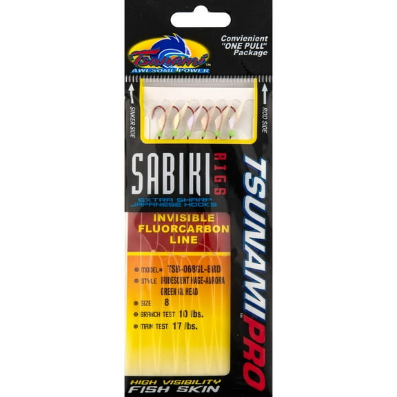 Tsunami Fishing Rig with #10 Hook – 20 lb Leader and 30 lb Test