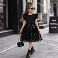 thumbnail image 2 of IPIO Girls Butterfly Princess Dress, A-Line Party Outfit with Flutter Sleeves for Birthday and Special Occasions, 2 of 7