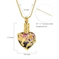 thumbnail image 3 of Hummingbird Urn Necklace for Ashes for Women Heart Cremation Jewelry Memory Keepsake Pendant for Loss Loved Ones, 3 of 6