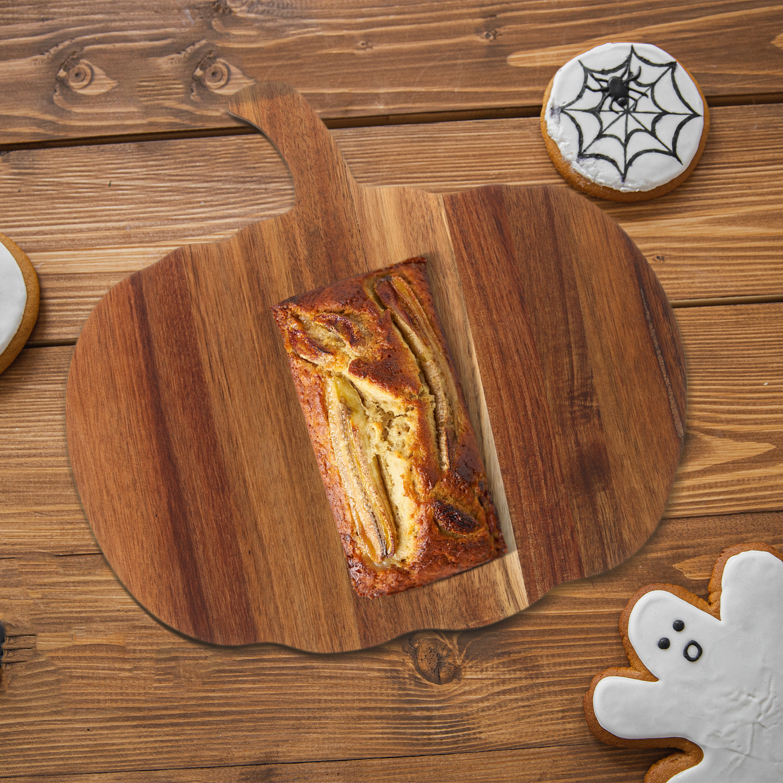 Pumpkin Cutting Board Wooden Breadboard Vegetable Chopping Serving Boards Home Kitchen Meal Prep