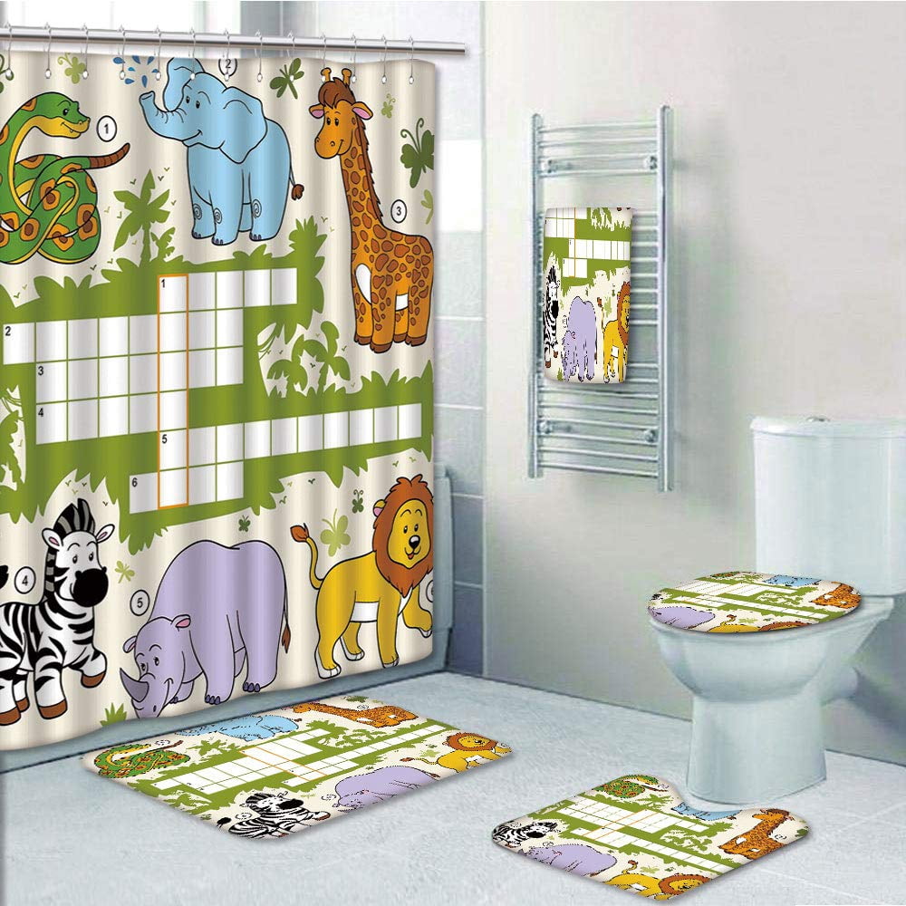 PRTAU Word Search Puzzle Colorful Crossword Game for Children Wild