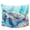 Blue, variant on Turtle Tapestry for Bedroom Wall Hanging Tapestry, Coastal Ocean Coral Gradient Watercolor Ceiling Backdrop Tapestries Poster Blanket Wall Decor for Teens Room Living Room Dorm 59" x 79"