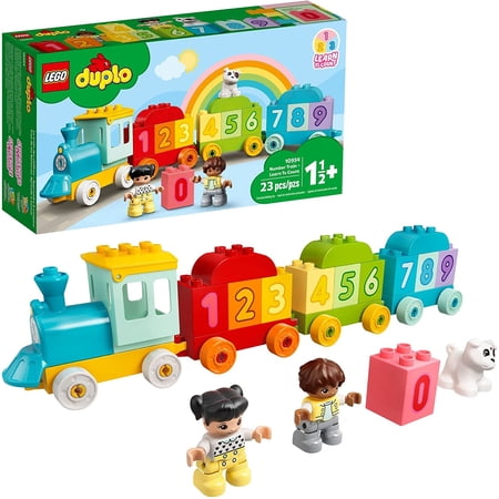 DUPLO My First Number Train - Learn to Count Building Toy; Introduce Boy and Girl Toddlers Age 2,3,4,5 Year Old to Numbers and Counting;