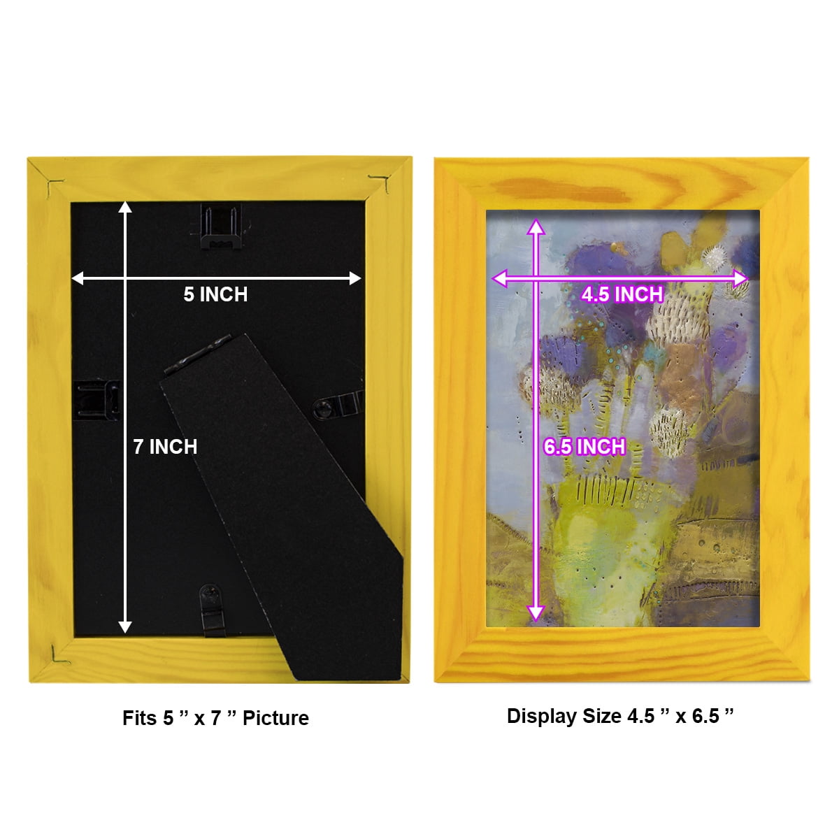 Blumen II -Framed Print w/glass-Sunflower Yellow
