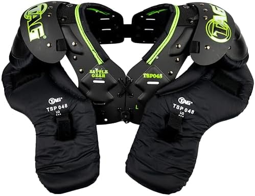 タグBattle Gear II Youth Football肩パッドtsp48 (バックル側ストラップ) TAG Battle Gear II Youth Shoulder Pads \u2014 Adjustable Fit