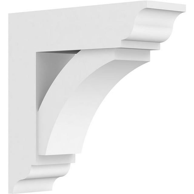 Ekena Millwork BKTP05X18X18THR01 Standard Thorton Architecture Grade PVC Support avec des Extrémités Traditionnelles - 5 x 18 x 18 Po.