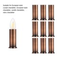 thumbnail image 2 of Shisuyan Light Socket Covers Light Brown 12Pcs 3.15X1.18X1.18In Iron, 2 of 9
