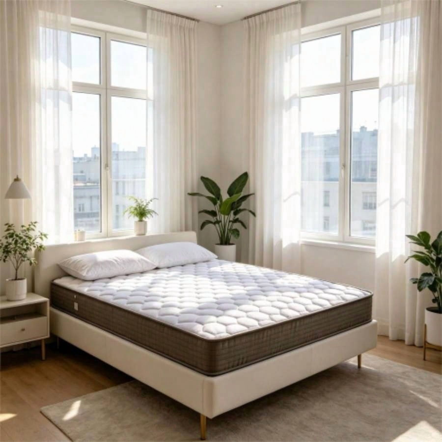 Twin Size 6 Inch Pocket Spring Mattress, Soft-Medium Firmness, Pocket Coil Structure, Suitable for Kids Guest Room Use