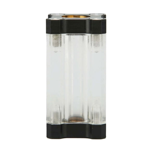 Water Cooling System Filter 40 Mesh Single Sided Filter Computer Water Cooling System Brass Acrylic G1/4 Thread Liquid Filter Black