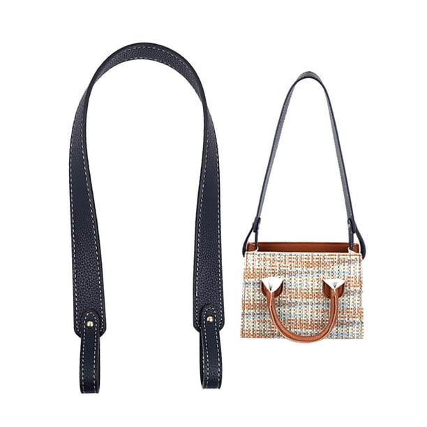 Cuir Vachetta Sac Main Sangle Cuir Remplacement Sac à Main - Bandoulière Réglable 65cm Marron Sangle Cuir Marron Doré