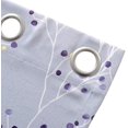 thumbnail image 3 of DriftAway Harper Thermal Room Darkening Grommet Unlined Window Curtains Ink Floral Pattern Living Room Bedroom Energy Efficient 2 Panels 54"L x 50"W Lavender Gray, 3 of 7