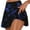 Dark Blue, variant on gakvov Cargo pants For women Pleated Tennis Skirt For Women High Waisted Biker Shorts Athletic Stretchy Short Yoga Fake Two Piece Trouser Golf Skorts Skirts For Running Casual