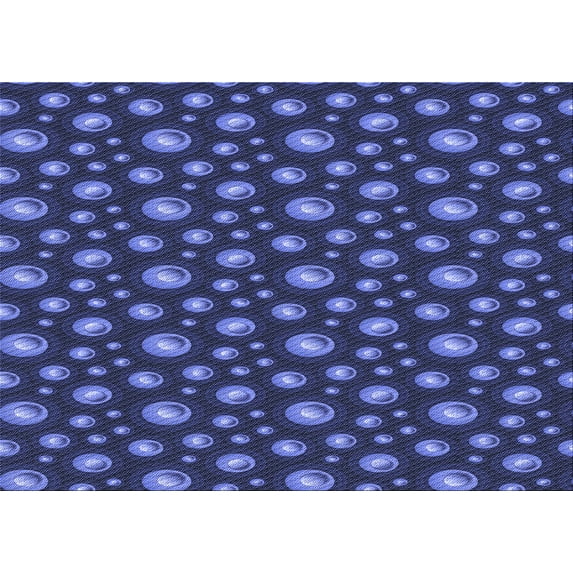 Ahgly Company Machine Washable Indoor Rectangle Transitional Lapis Blue Area Rugs, 2' x 3'