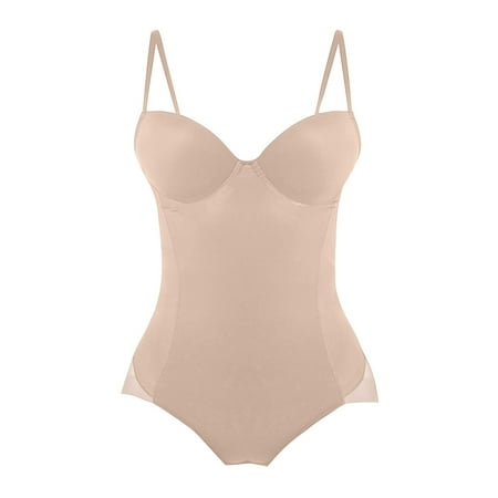 ZSQDM Clearance Slip Shorts for Women Backless Body Shaper Bra Backless Shapewear Backless Bra Bodysuit Backless Strapless Shapewear Khaki XXL