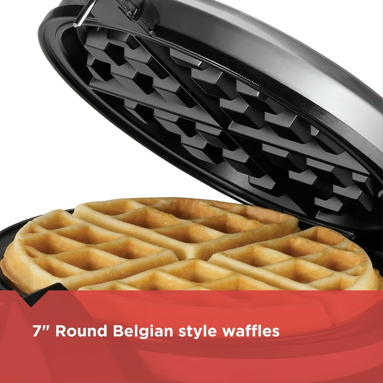 BLACK+DECKER Belgian Waffle Maker, Stainless Steel, WMB500,Silver