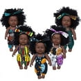 thumbnail image 4 of A-Waroom Black Dolls 12 inch Black African American Doll Baby Doll for Kids Perfect for Birthday Gift, 4 of 4