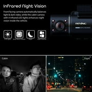 Rexing V3 1080P Front and Inside Cabin Dash Cam with Wi-Fi & GPS