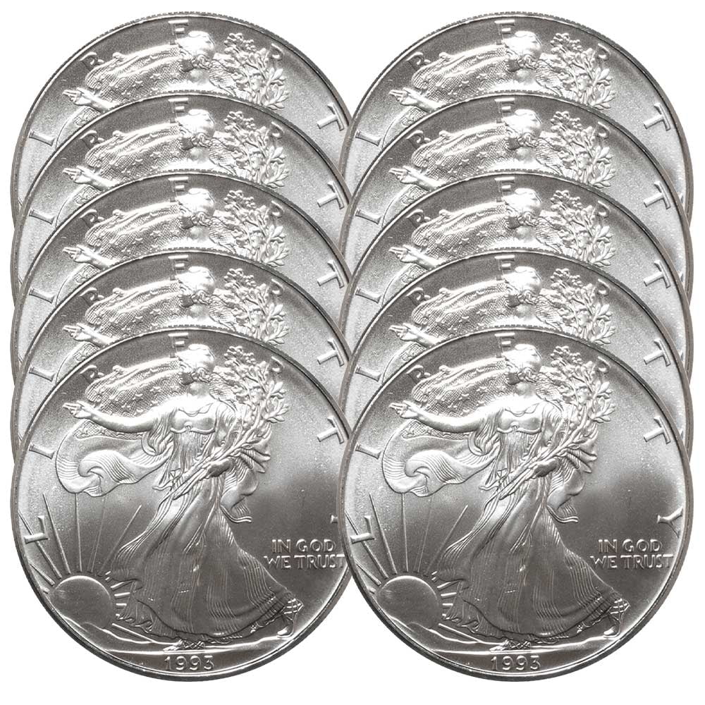 2023 10 oz Total American Silver Eagle Coin BU, Patriotic