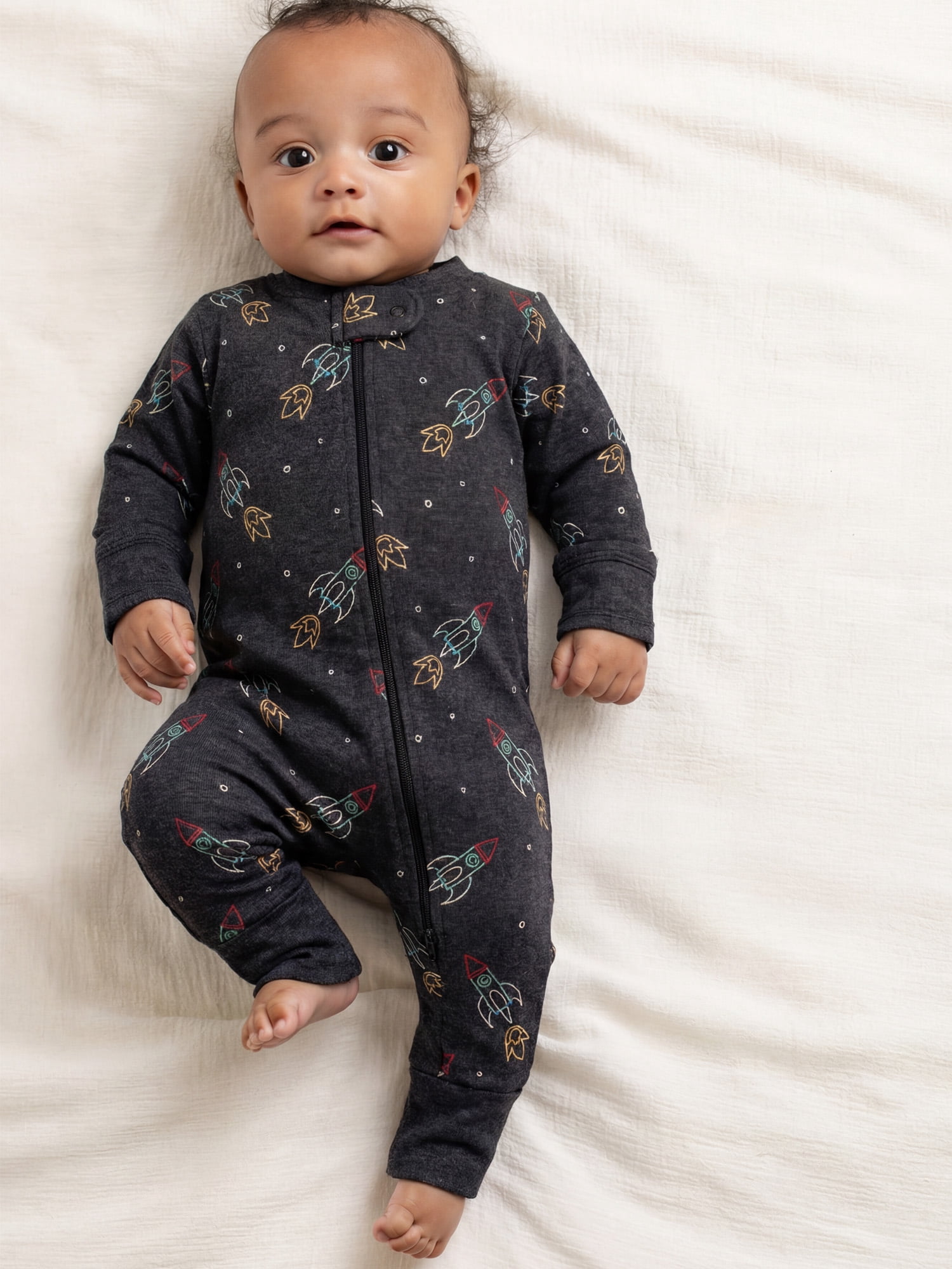 M+A by Monica + Andy, Organic Cotton One-Piece Coverall, Sizes Newborn - 18-24 Months