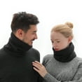 thumbnail image 3 of Novforth Winter Neck Warmer Men Scarf,Ski Neck Warmer Scarf for Women, Fleece Lining Double Layer Neck Gaiter Face Mask, 3 of 7