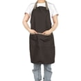 thumbnail image 4 of Delantal de cocina unisex para hornear, asar a la parrilla y más Delantal de cocina de algodón con correa de cuello ajustable y bolsillo frontal, 4 of 8