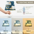 thumbnail image 4 of Cute Cat with Fish Desk Lamp LED Table Nightstand Lamps with 3 Color Temperatures for Home Bedroom Living Room Decor 8x12, 4 of 8