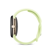 Google Pixel Watch 4 (41mm) - Android Smartwatch with Domed Display, Comprehensive Health and Fitness Tracking, and Help from Gemini - Champagne Gold Aluminum Case - Lemongrass Active Band - LTE