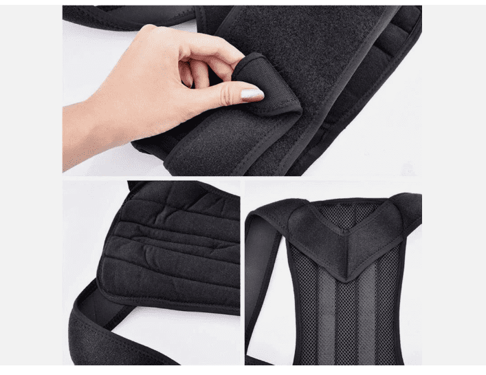 Adjustable Posture Corrector Shoulder Brace with Low Back Support Belt for Men