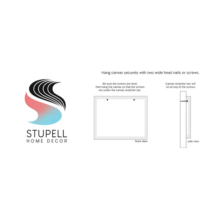 Stupell Industries Luxury Paint Drip Designer Logo White Blossom Motif  Framed Wall Art, 17 x 30, Design by Madeline Blake 