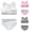 Mixed Color 3pcs-B, variant on LYMAYTER Girls Lightweight Breathable Cotton Training Bra Set Elastic Soft Everyday Underwear