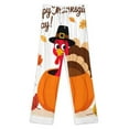 thumbnail image 3 of Autumn Happy Thanksgiving Turkey Pajamas For Women Loose Retro Night Pajama Pants Comfortable Sleepwear Bottoms Homewear, 3 of 6