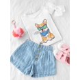 thumbnail image 3 of Hand Drawn Corgi Portrait Xoxo T-Shirt Toddler -Image by Shutterstock,  2 Toddler, 3 of 4