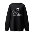 thumbnail image 4 of Mode Pull-Over à Col Rond Imprimé pour Femmes Manches Longues Blouse Confortable Chandail en Molleton, 4 of 4