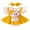 Yellow, variant on BemeyourBBs Newborn Baby Girls Summer Clothes Infant Baby Girl Bear Outfits Short Sleeve Bear Embroidery Dot False Two-Piece Romper Bodysuit Playsuit with Headband