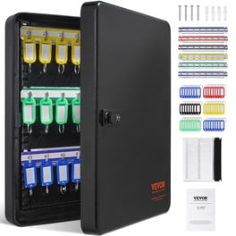 Barska 200 Key Lock Box Cabinet With Combination Lock & 100 Colorful Key Tags