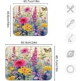 thumbnail image 3 of Wildflowers Dish Drying Mat, Absorbent Microfiber Pad Protector For Kitchen Counter Top Mat Dish Drainboard 18x24in, 3 of 7