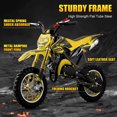 thumbnail image 4 of Gpower 49cc Dirt Bike for Kids 6-15,2-Stroke Gas Powered Mini Dirt Bike,1.5L Fuel Capacity,1-Seater,Yellow, 4 of 7