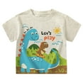 thumbnail image 1 of Chandails pour Enfants pour Garçons Filles Chandails Dinosaure pour Garçons Chandail à Manches Courtes Garçons Haut d'Été Vêtements Garçons Vêtements 4T, 1 of 9