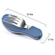 thumbnail image 3 of Juego de cubiertos para utensilios de camping (tenedor/cuchara/cuchillo), 1 paquete, azul, 11 Feliz Sencillez, 3 of 5