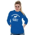 thumbnail image 3 of Happiness Loving A Pitbull Rescue Dog Long Sleeve TShirt Men Women Brisco Brands M, 3 of 6