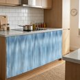 thumbnail image 4 of Blue Cabinet Curtain 28"W x 51"L, Modern Abstract Art Ombre Striped Dust-Proof Privacy Curtain for Closet Shelves Self Adhesive, Sink Skirt for Bathroom Vanity Kitchen Laundry Room, 4 of 9