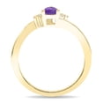 thumbnail image 2 of SZUL Women's Pear Shaped Amethyst and Diamond Tierra Ring in 10K Yellow Gold, 2 of 5