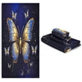 thumbnail image 7 of Coolnut 3 Piece Bath Towels Set, Super Soft Absorbent Gold Butterfly Towels for Bathroom Gym Spa Hotel Decor Wash cloth, 7 of 7