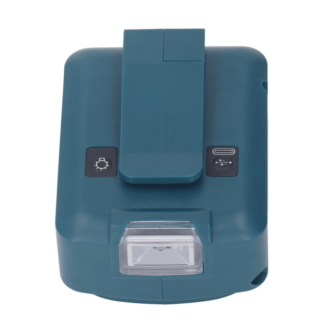 Cargador Adaptador de Batería de 18 V, Amplio Cargador de Adaptador de Batería QC3.0 5V 2.1A Con Luz LED para El Sitio de Trabajo