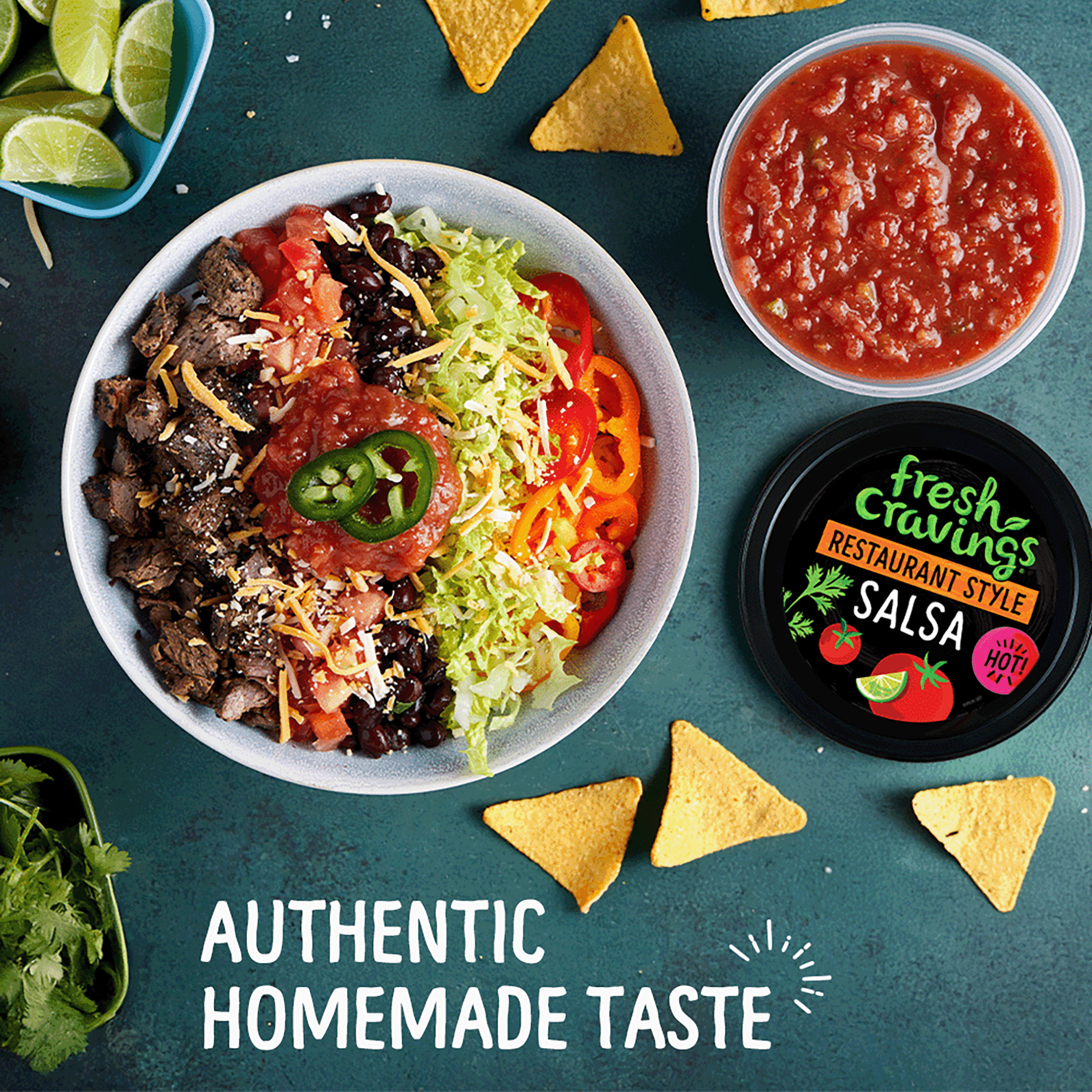 FRESH CRAVINGS Restaurant Style Hot Salsa, 16 oz
